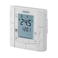 Комнатный термостат Siemens для электрического тёплого пола, 16A, с расписанием, RDE410/EH