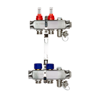 Комплект коллекторов Ридан SSM-2RF set с расходомерами и кронштейнами, 2 контура, 088U0952R