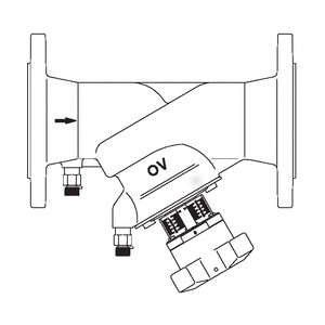 Регулирующий вентиль Oventrop "Hydrocontrol VFR" PN16 Ду 80 фланц. (бронз.), Арт. 1062352